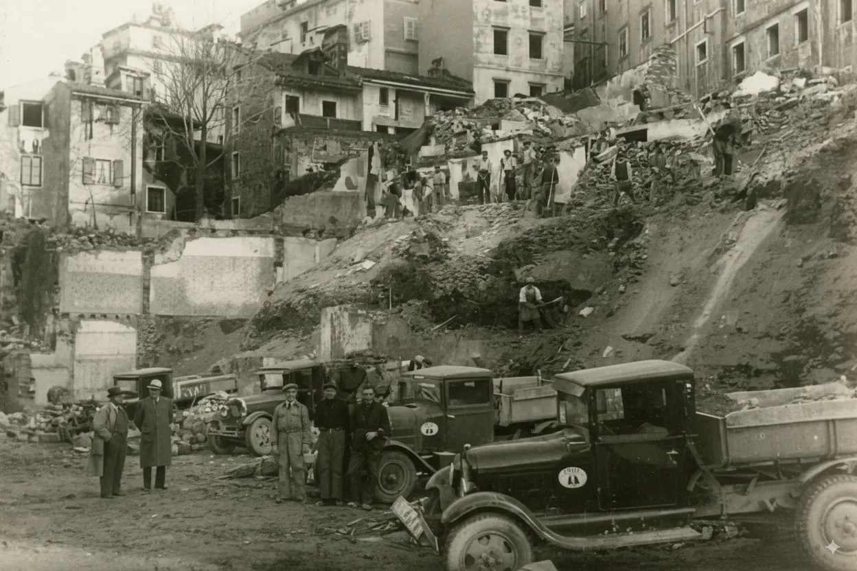 Abbattimenti in Cittavecchia anni 30'