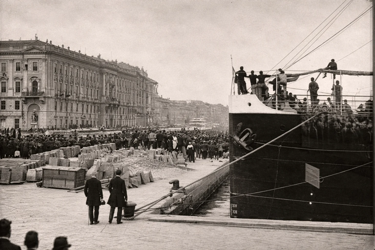 Arrival of Archduke Franz Ferdinand's Body in Trieste