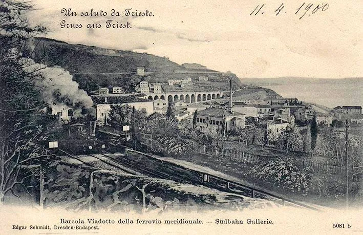 Barcola Viaduct of the Ferrovia Meridionale