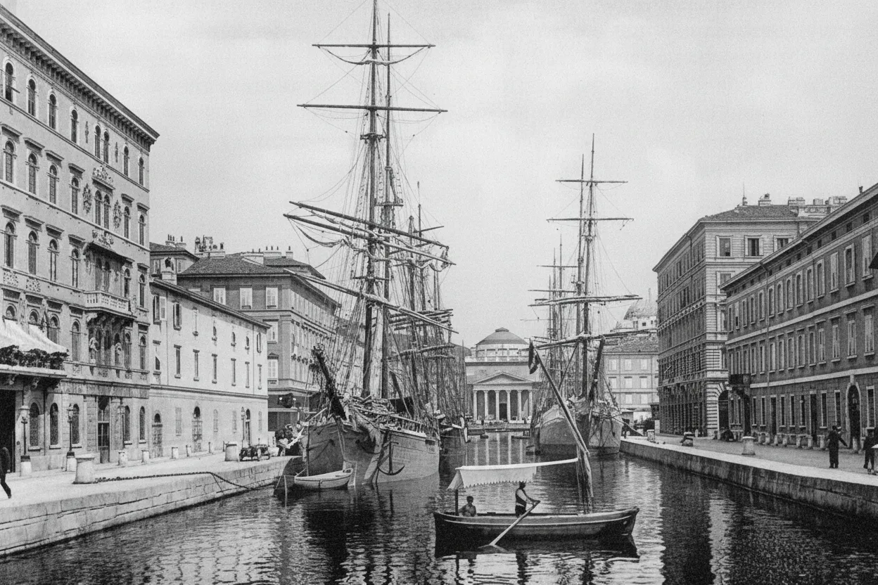 Trieste’s Canal Grande in the Late 19th Century