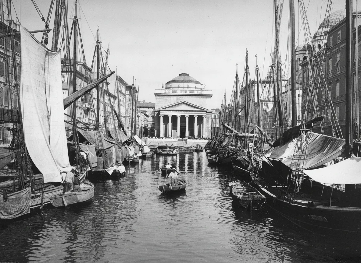 Ponterosso Canal, Trieste, in the early 20th century
