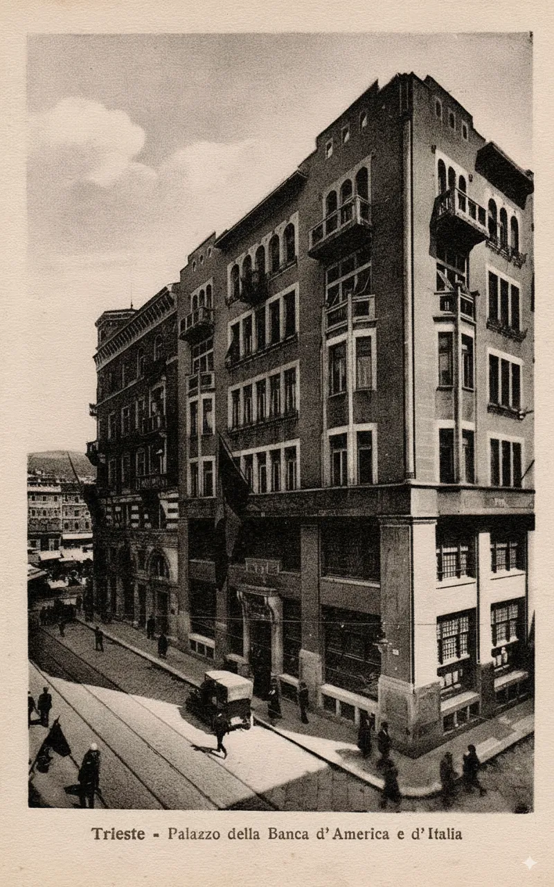 Postcard: Palazzo della Banca di Praga
