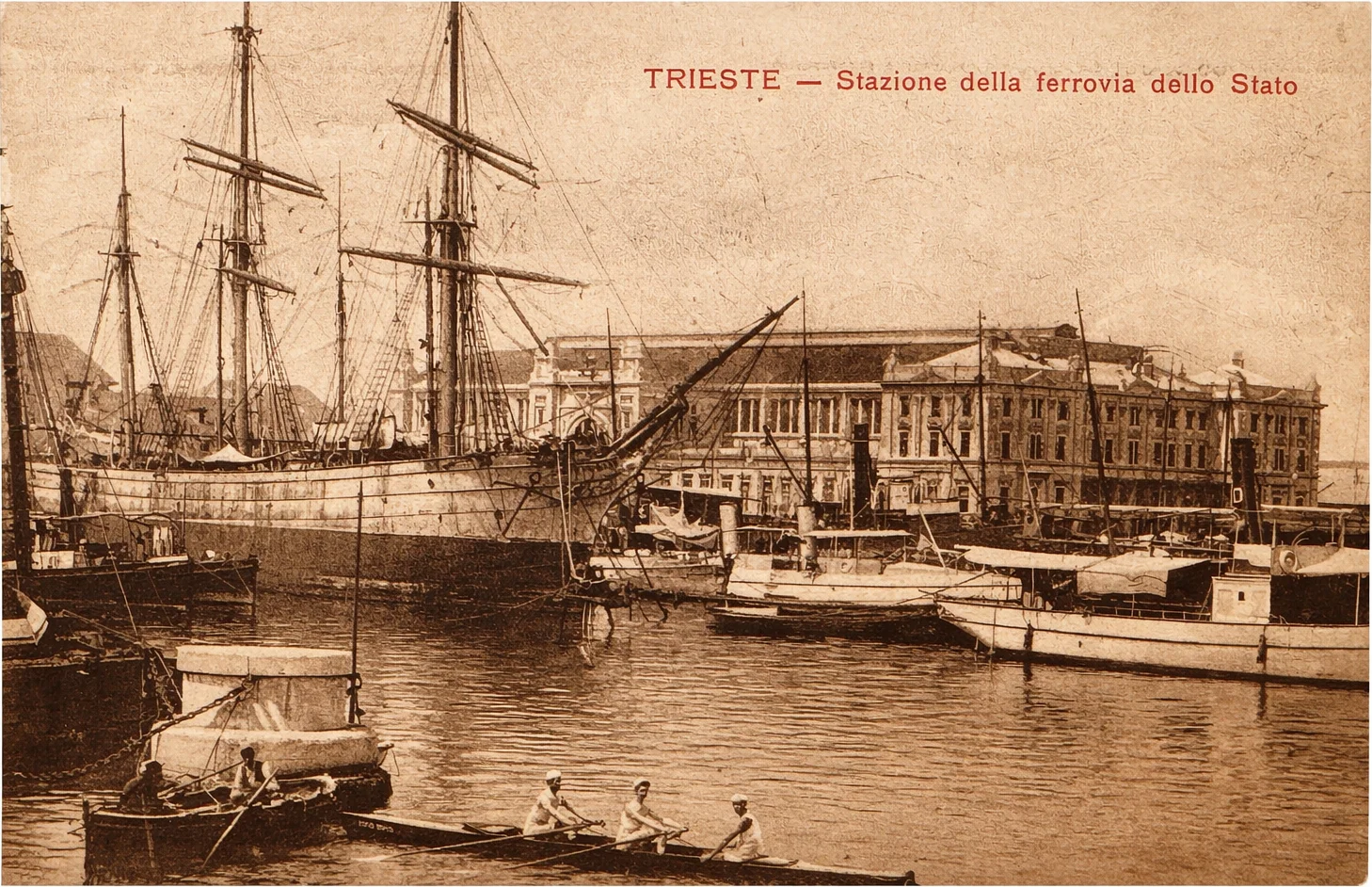 Trieste - State Railway Station and Harbor View