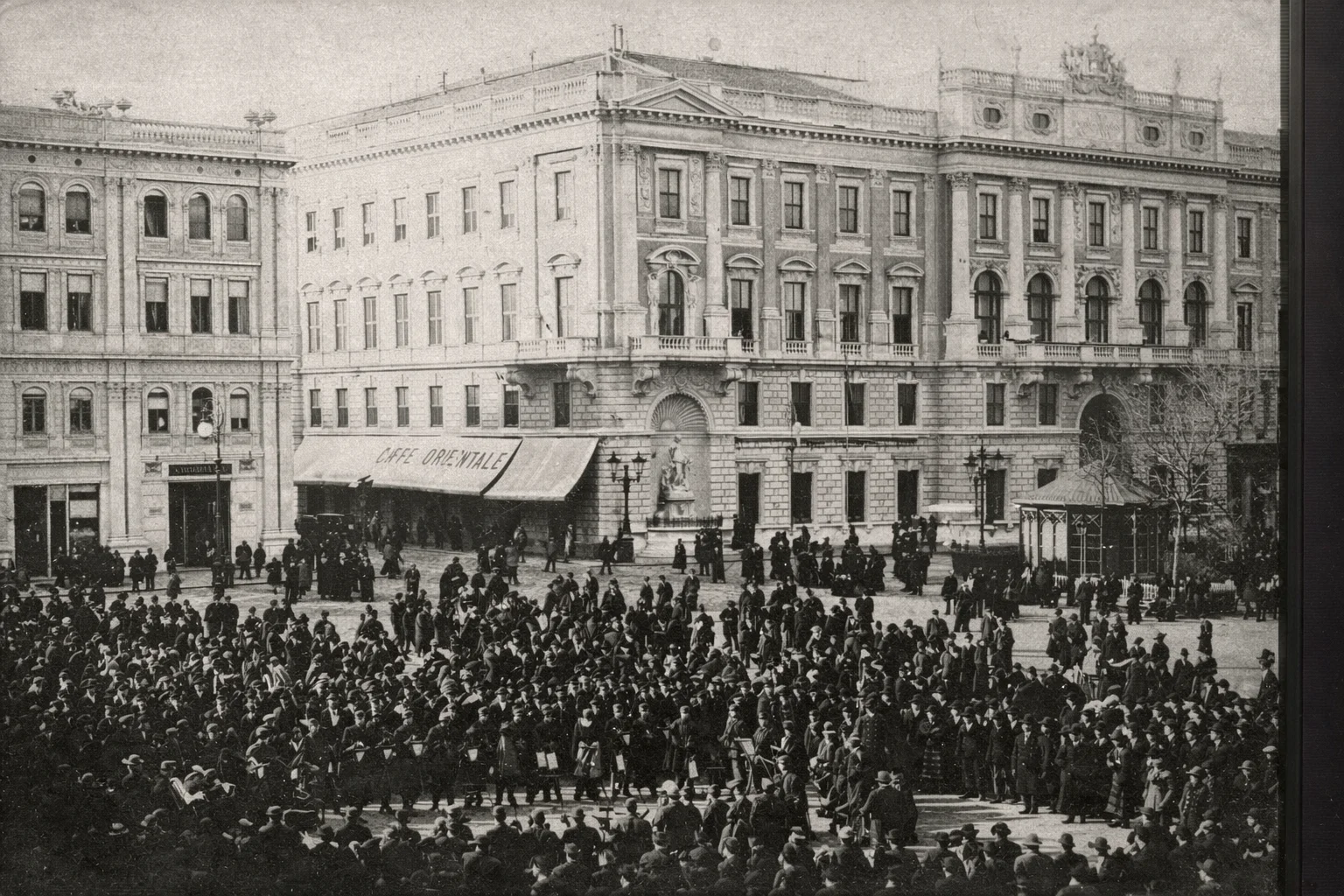 Concert of the 97th Regiment in Piazza Grande Trieste