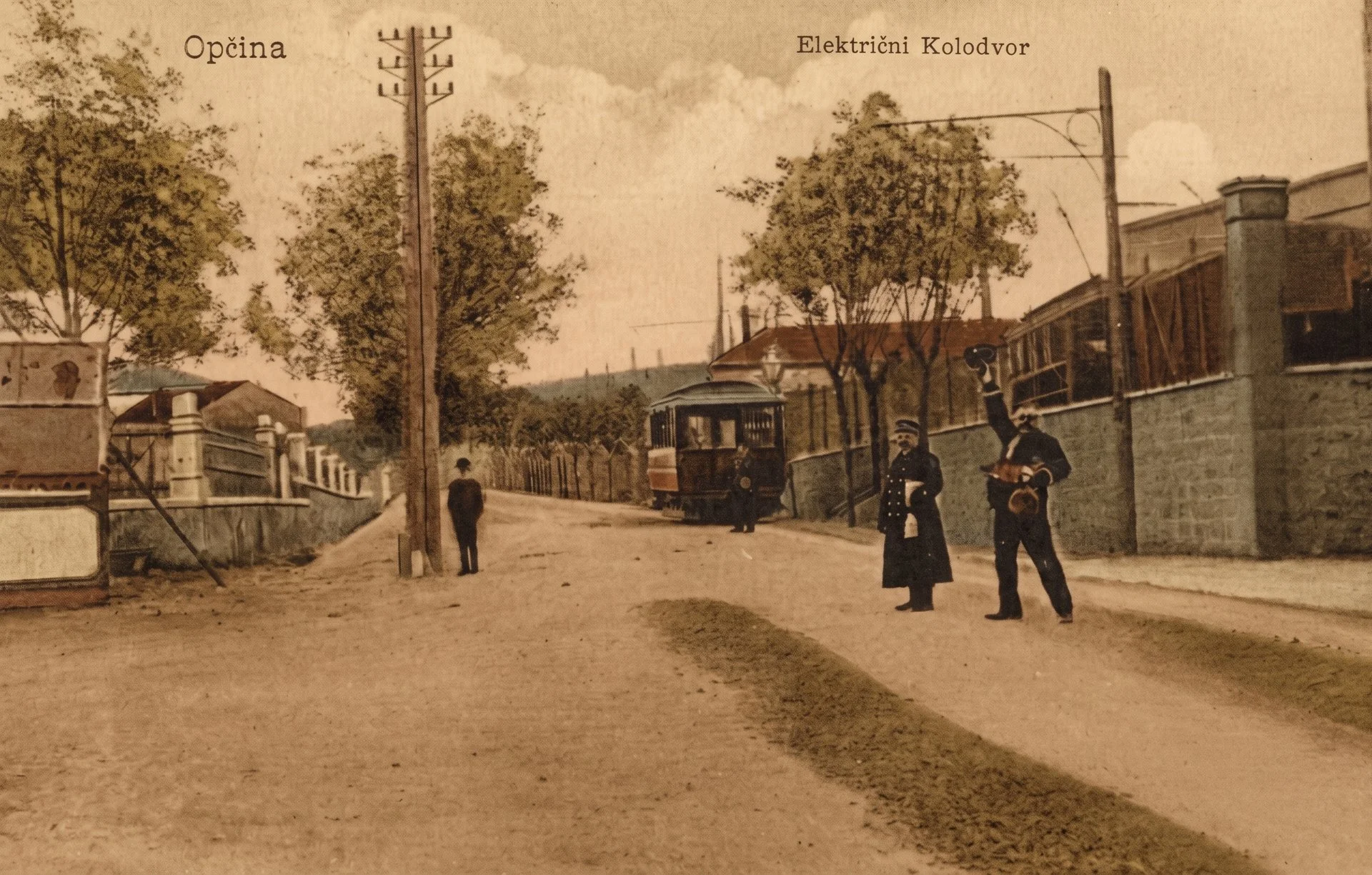 Die Endstation der Opicina-Straßenbahn