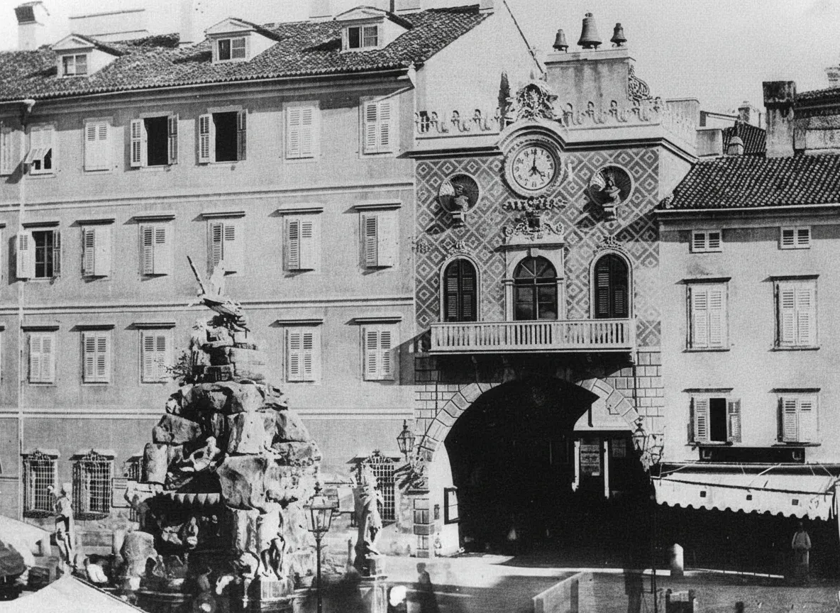 The old town hall in Piazza Unità d'Italia, Trieste