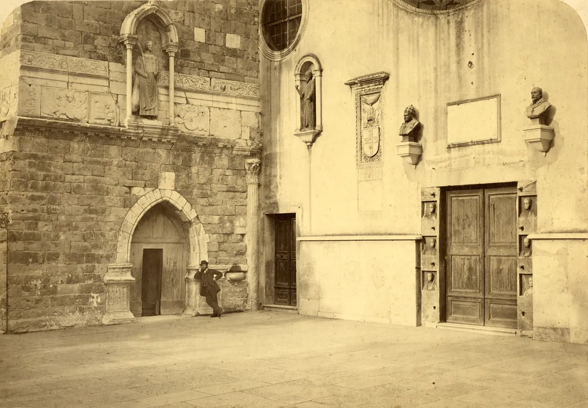 Entrance of the Cathedral of San Giusto