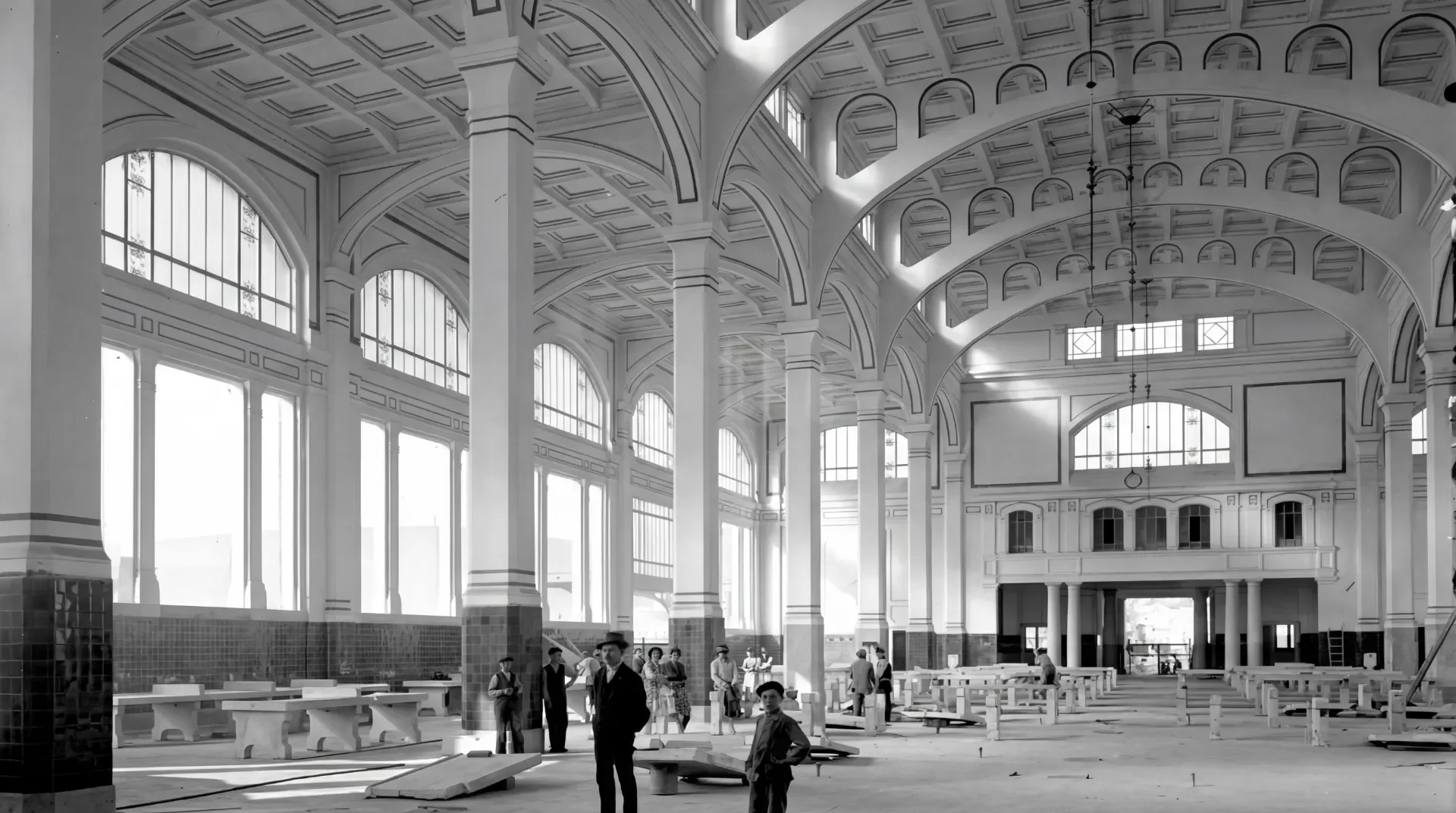 Interior of the New Fish Market in Trieste