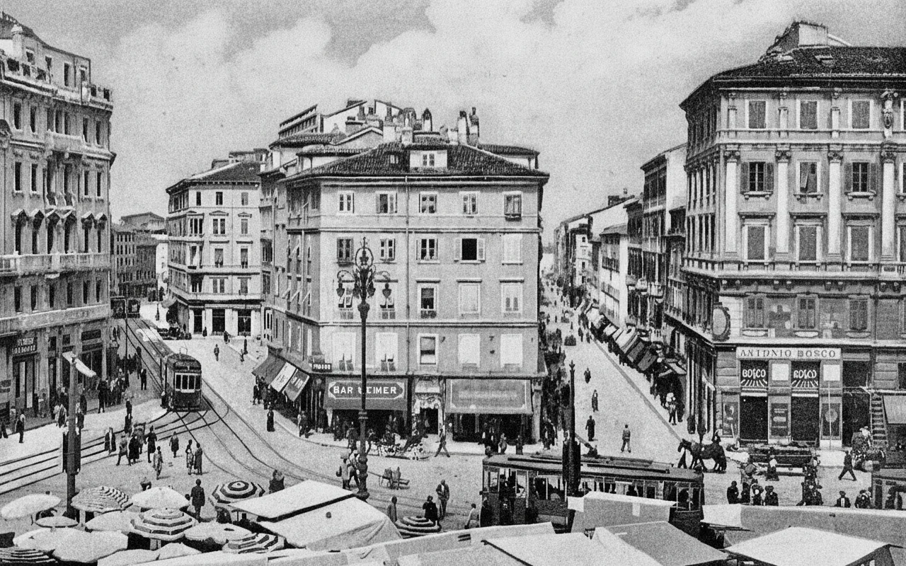 Piazza della Legna, Early 1900s