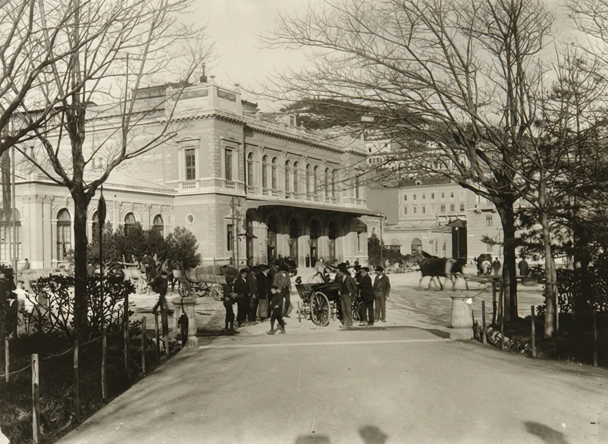 Piazza della Stazione, Trieste – historic photo