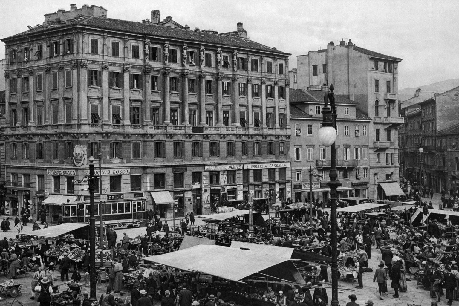 Piazza Goldoni in Trieste: Historic Market and Daily Life