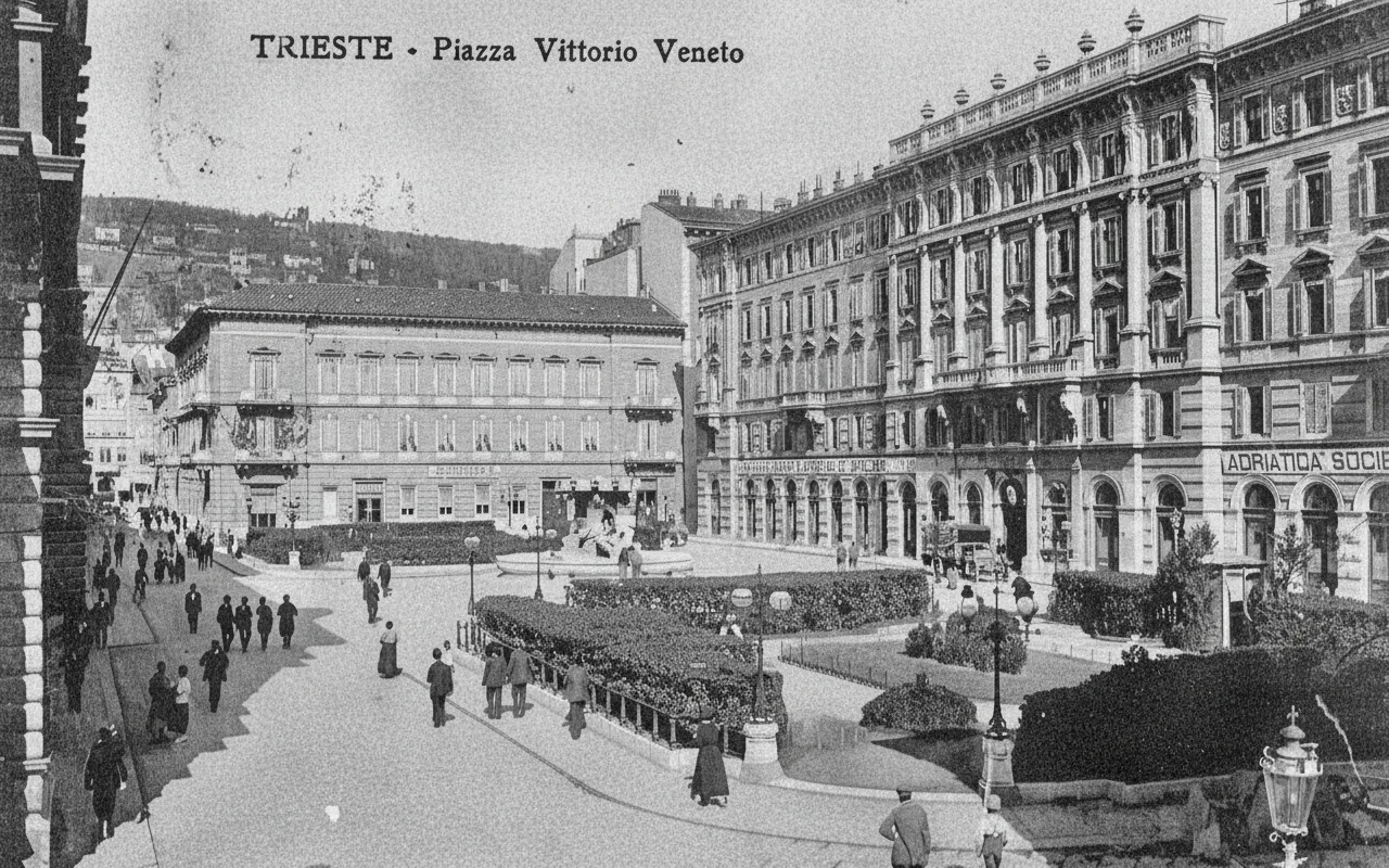 Piazza Vittorio Veneto in the early 1900s