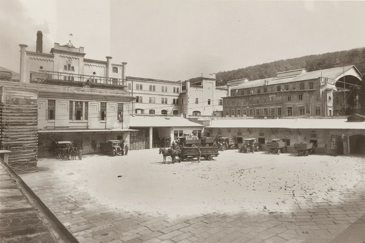 Inner courtyard of the Dreher beer factory