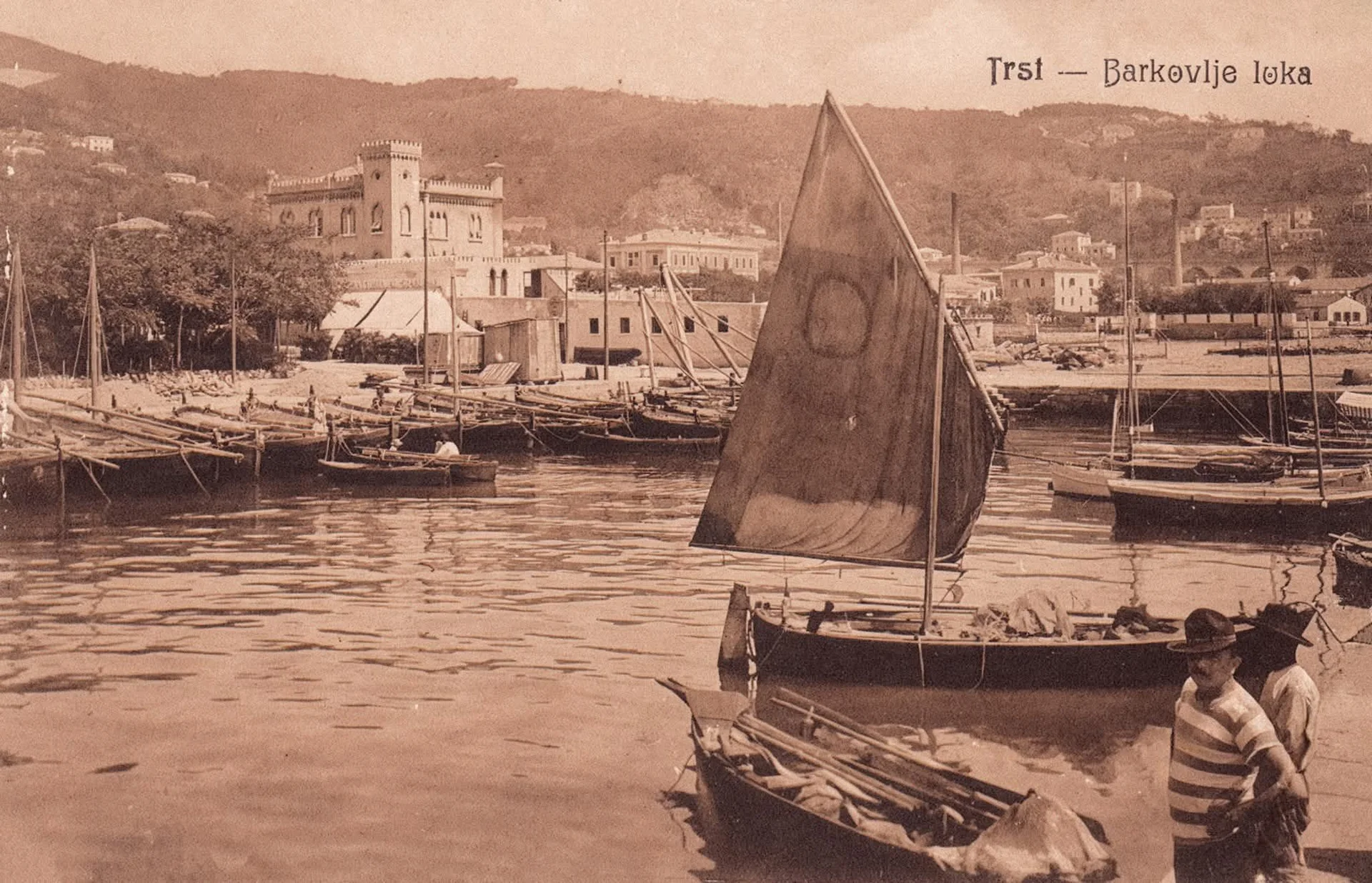 Trieste: The Barcola Harbor in the early 1900s