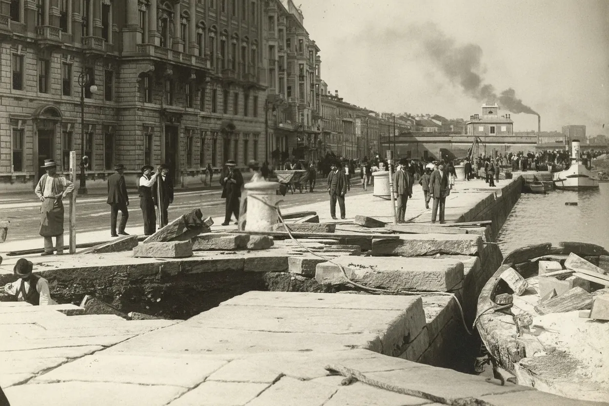 Riva del Mandracchio in the 1920s