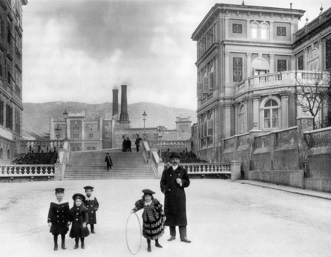 Final Stretch of the Aqueduct and in the Background the Dreher Beer Factory - Late 19th Century