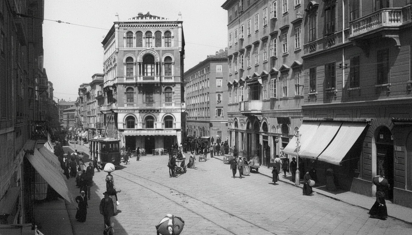 Via della Barriera Vecchia at the beginning of the last century