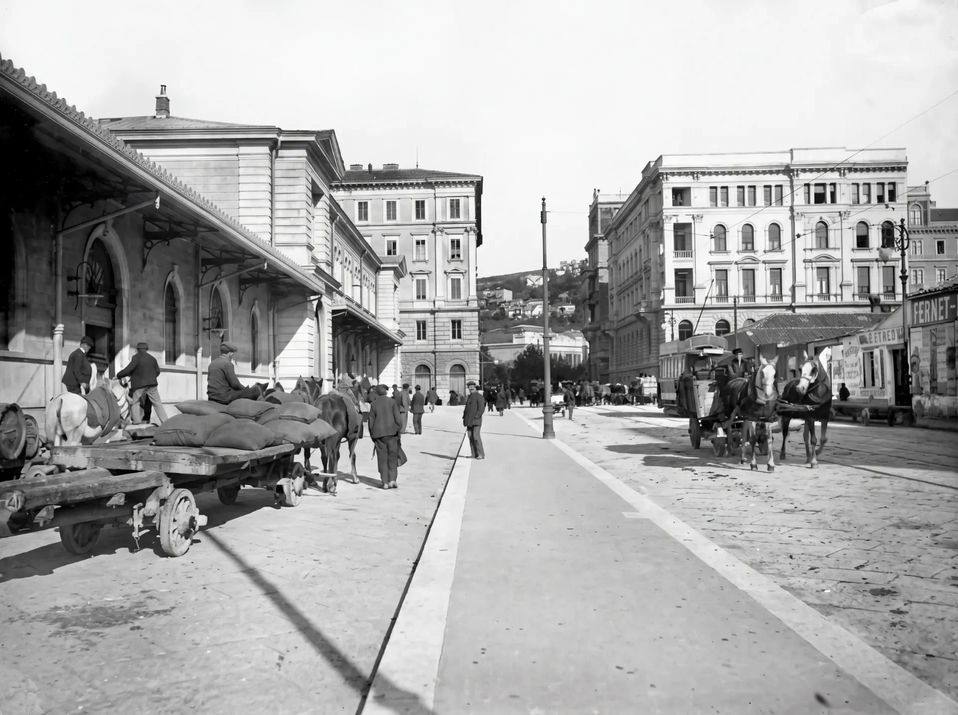 Via della Stazione, today Corso Cavour