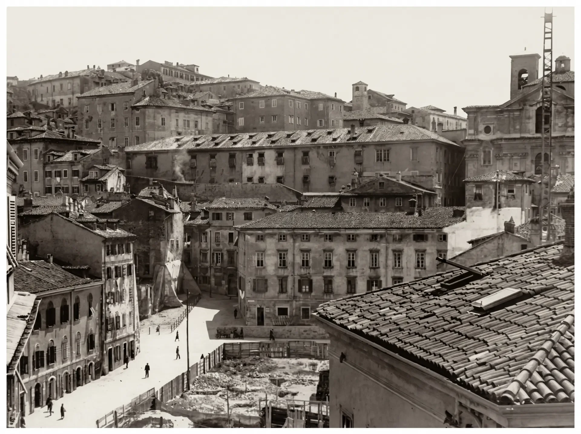 Via Malcanton Demolition in Trieste Old Town