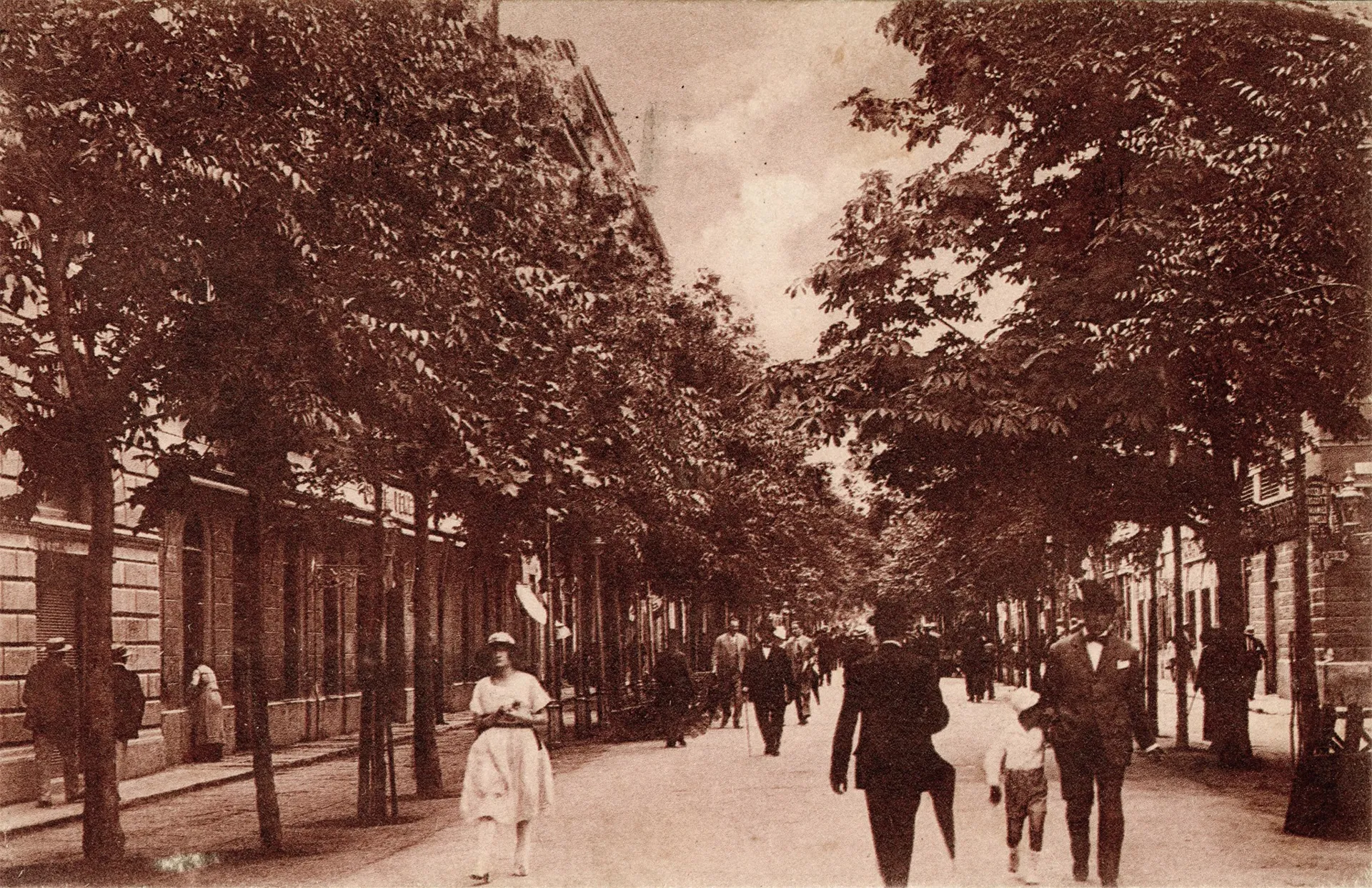 Viale XX Settembre, around 1925