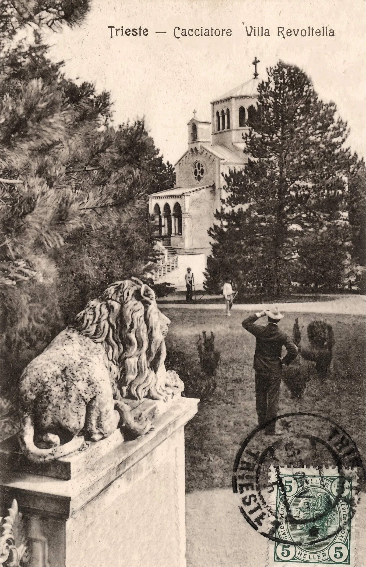 Villa Revoltella - cartolina viaggiata