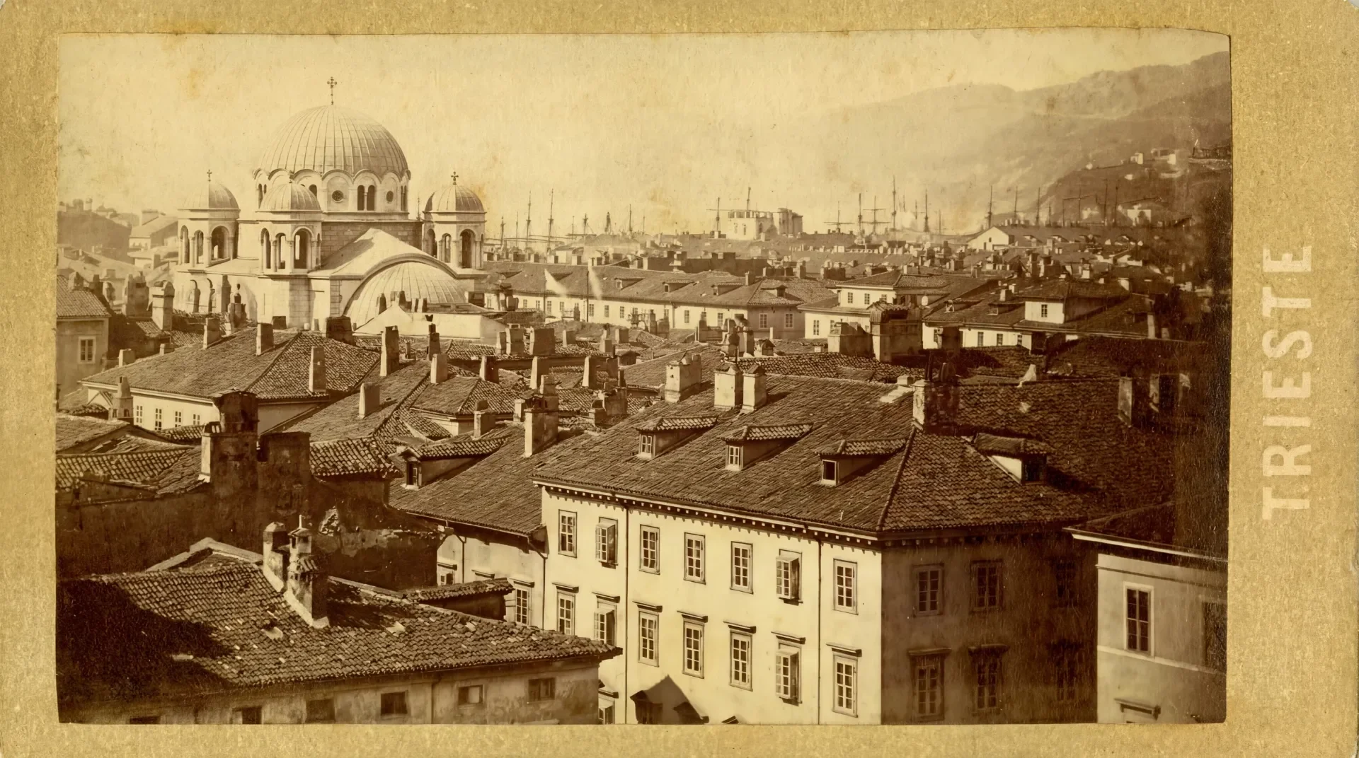 Panorama of Borgo Teresiano with Saint Spyridon Church