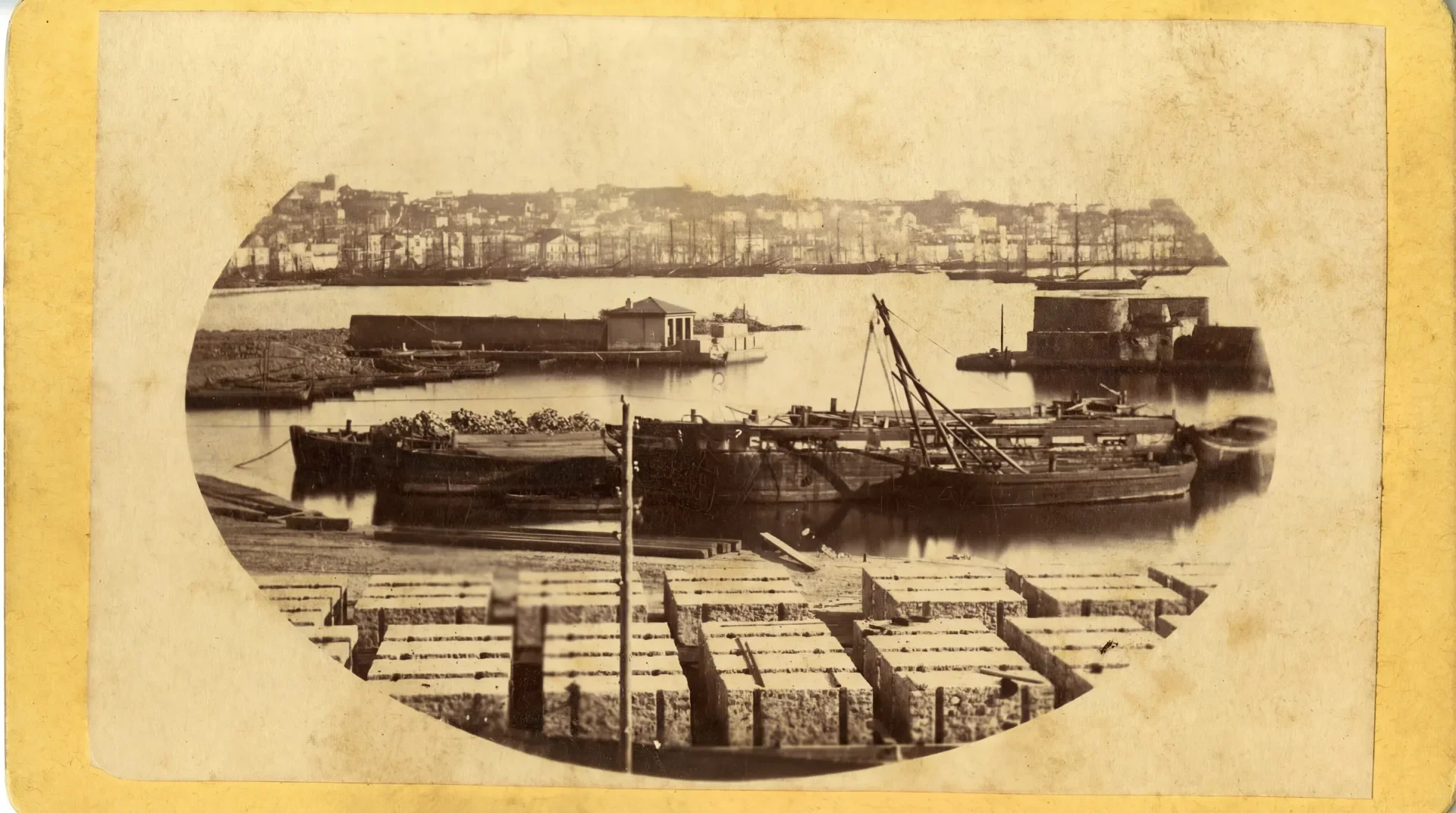 View of the Lazzaretto Nuovo Basin in Trieste
