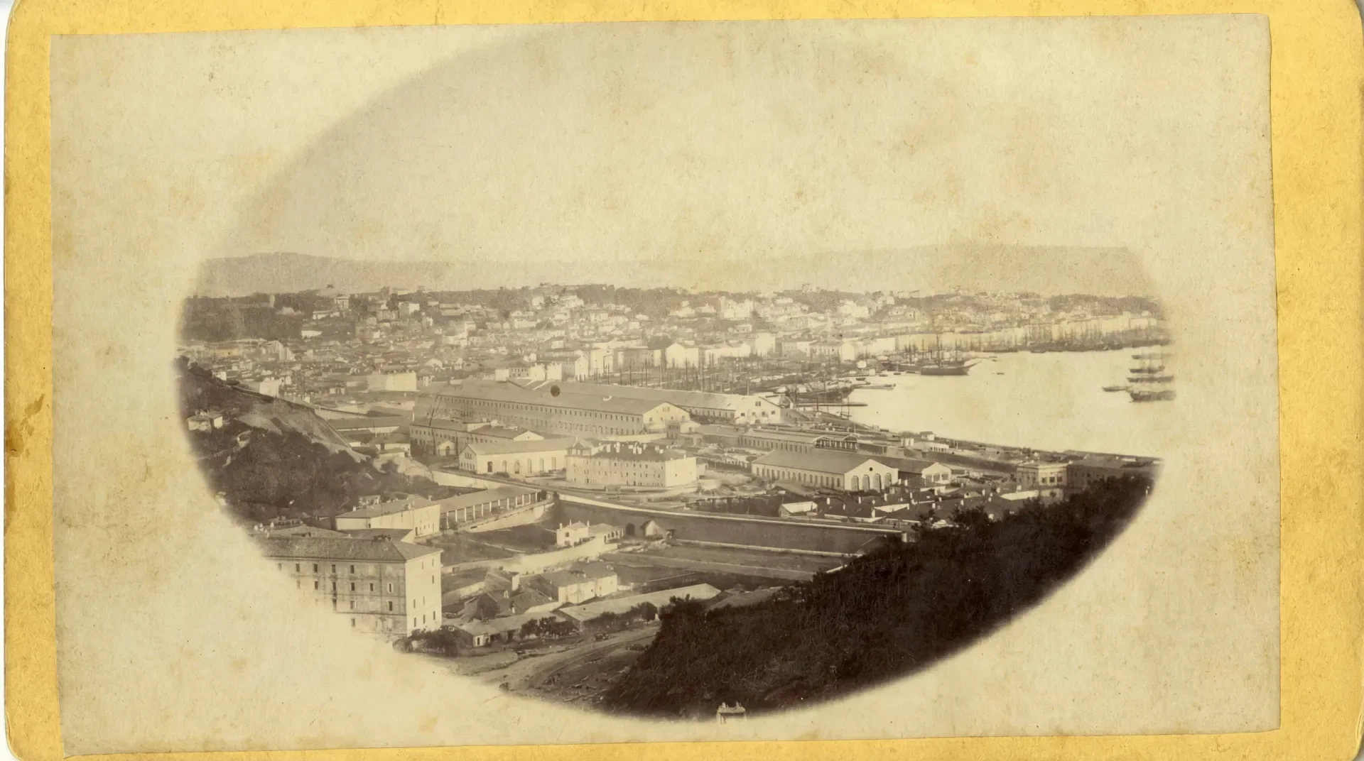 Panoramic View of the New Port of Trieste from Roiano