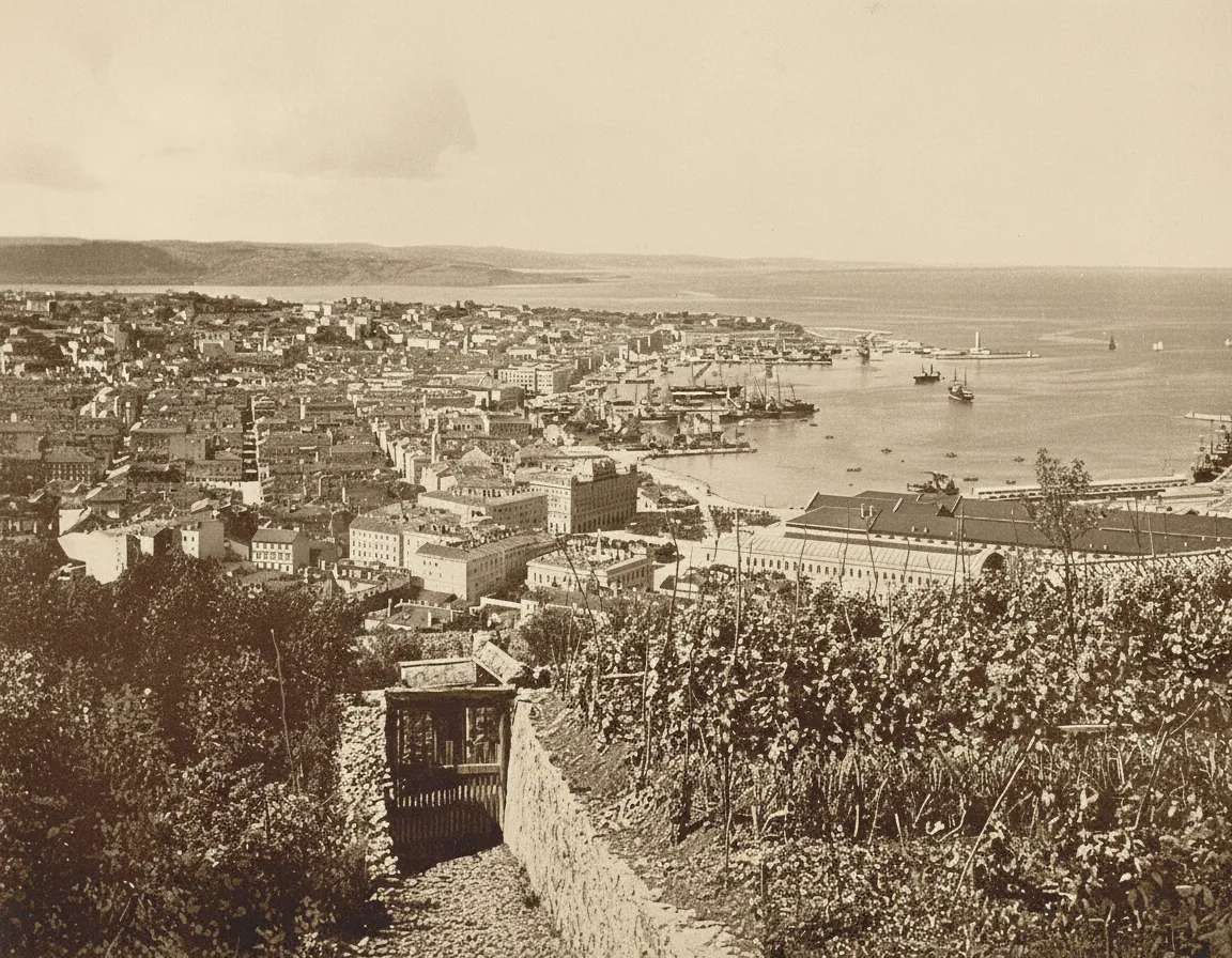 Panoramic View of the Port of Trieste