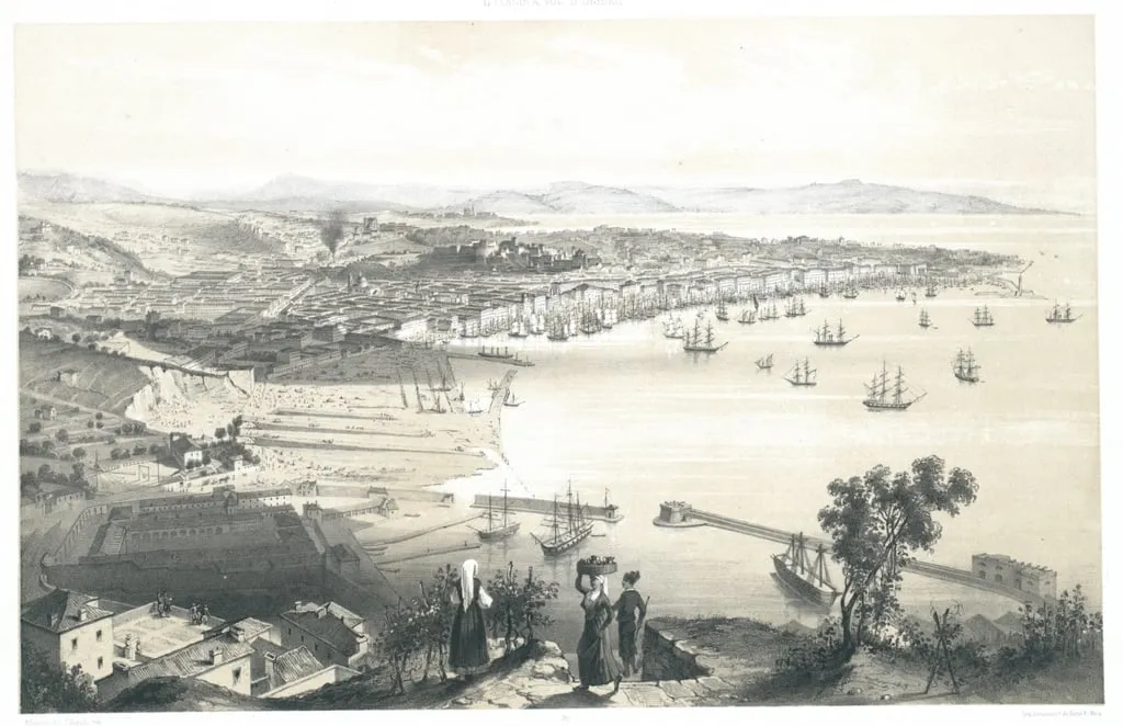 View over the Port of Trieste