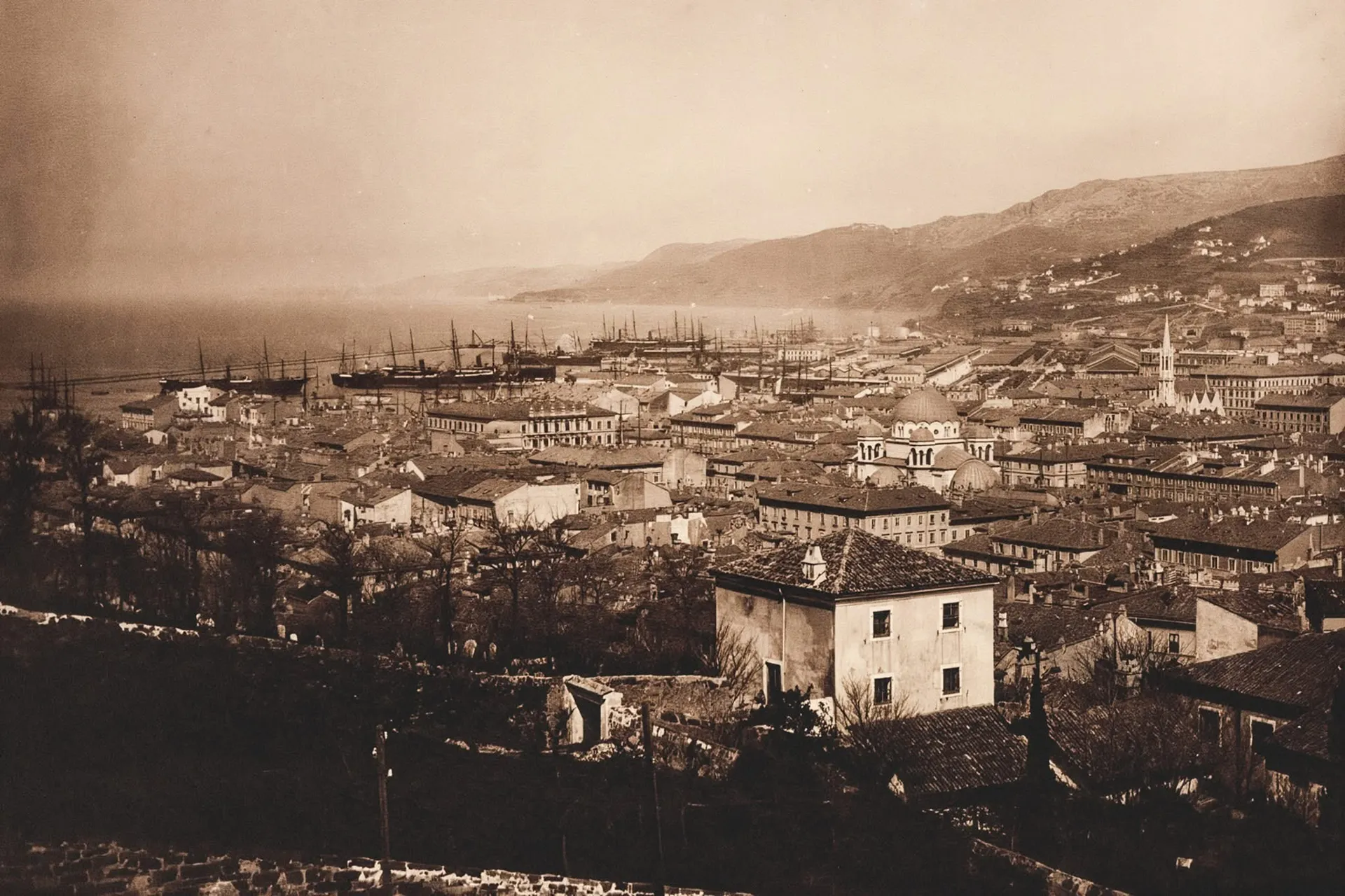 View over the Gulf of Trieste from the Late 19th Century