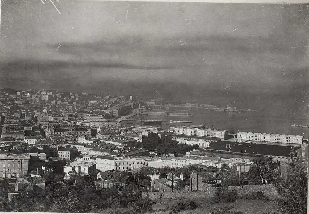 View over the Port of Trieste